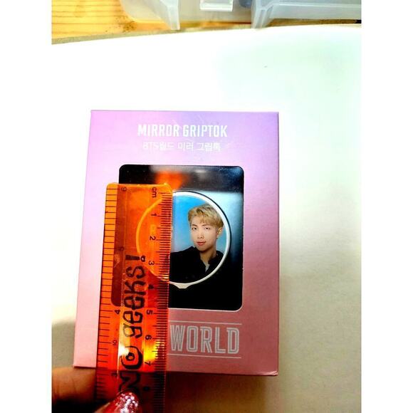 BTS Rap Monster, RM Phone‎ New Never used. Mirror Grip Tok. BTS world. Official. - Picture 2 of 6